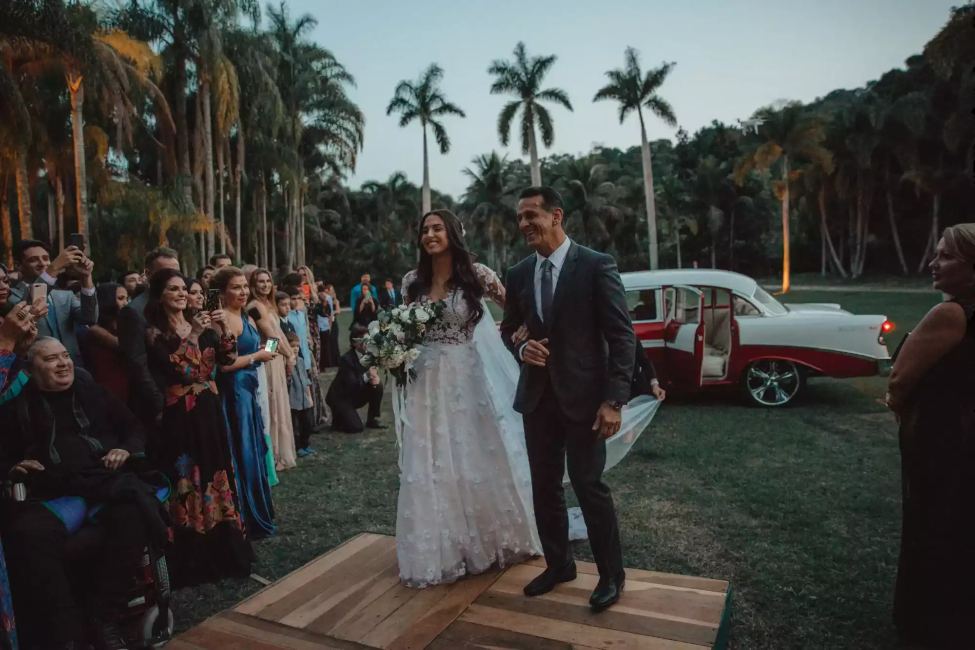 Llegada de la novia a la iglesia | Wink Eventos