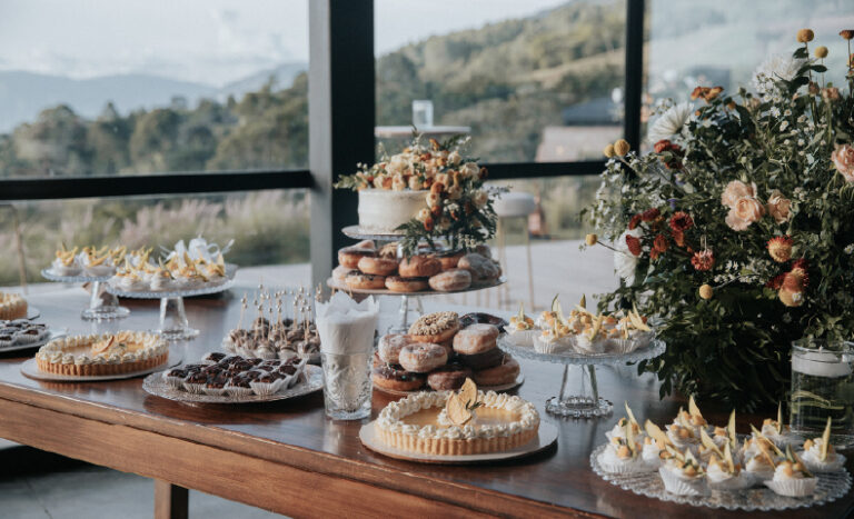 Creative Sweet 15 appetizer table with themed decoration