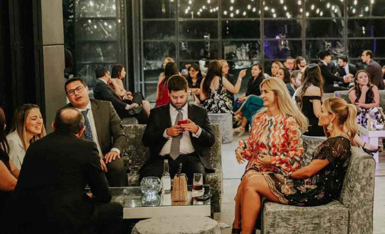 Fiesta de fin de año empresarial