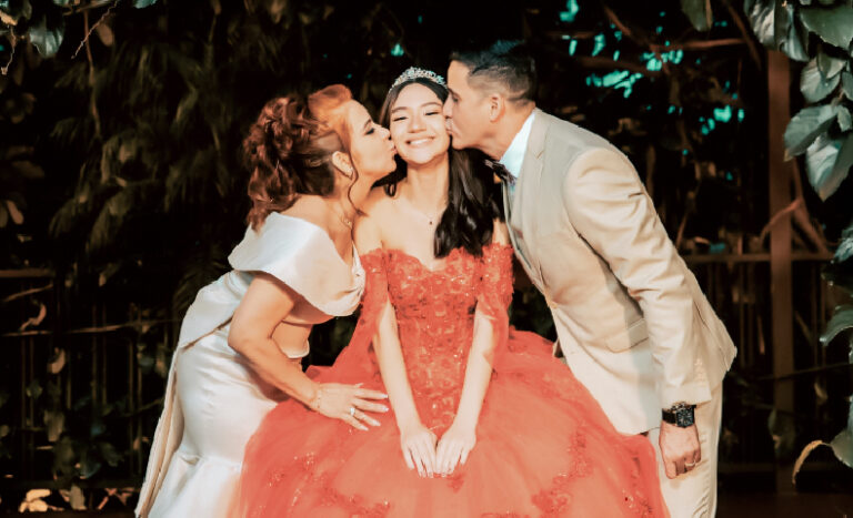 Quinceañera getting ready with photographer capturing details